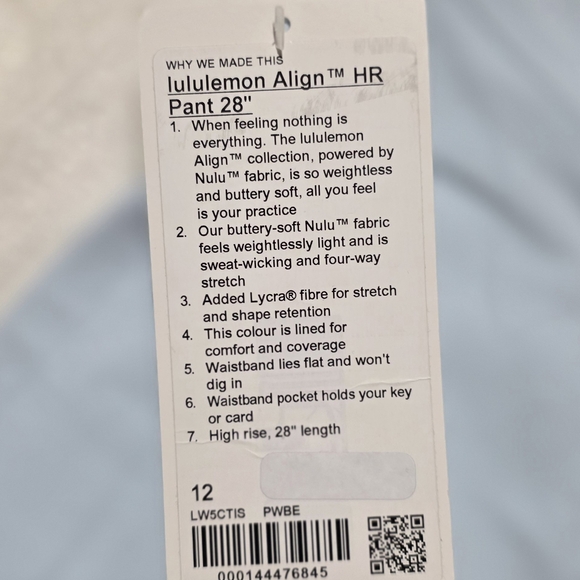 Lululemon Athletica Align HR Pant in Light Blue - Picture 3 of 3